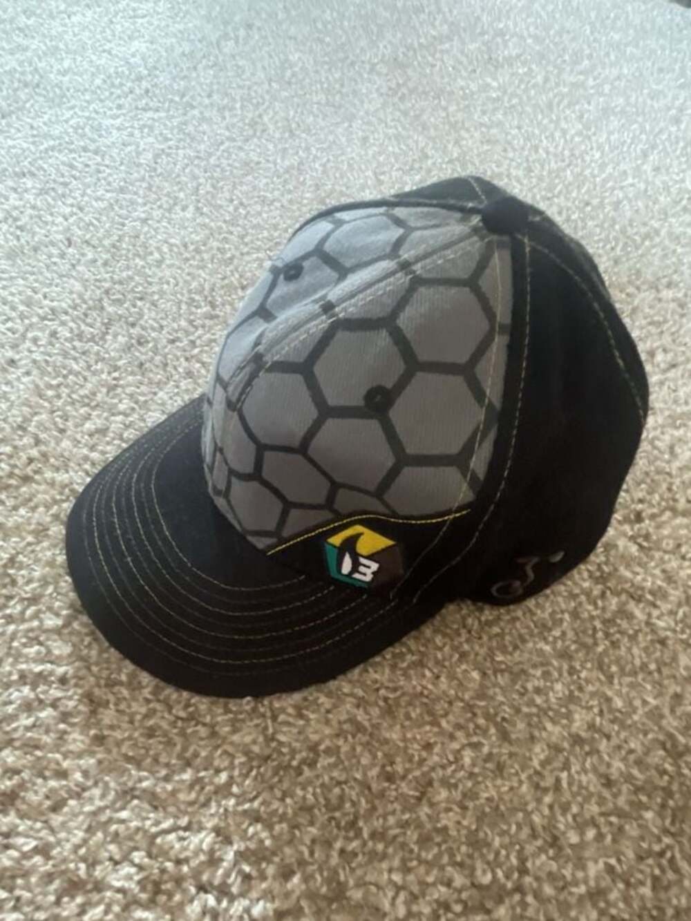 Grassroots California Bee Line Honeycomb Embroidered Fitted Hat